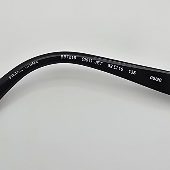 Bebe BB7216 001 Jet Black Rhinestone Cat Eye Eyeglasses Frame w/ Case 52-16-135 - Picture 8 of 15